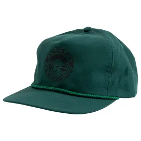 ANTIHERO Stay Ready Snapback Hat Dark Green/Black