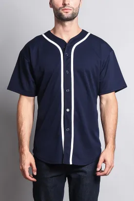 Baseball Button Down Short Sleeve Jersey