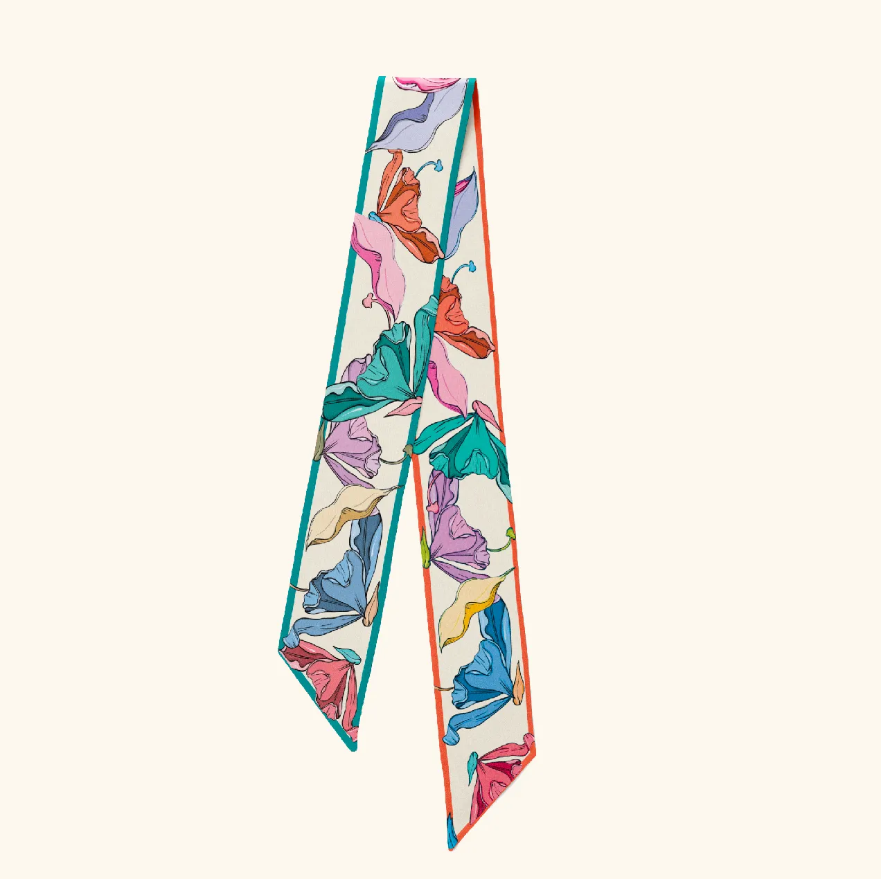 'Bloom Love' Dual Silk Twilly Scarf