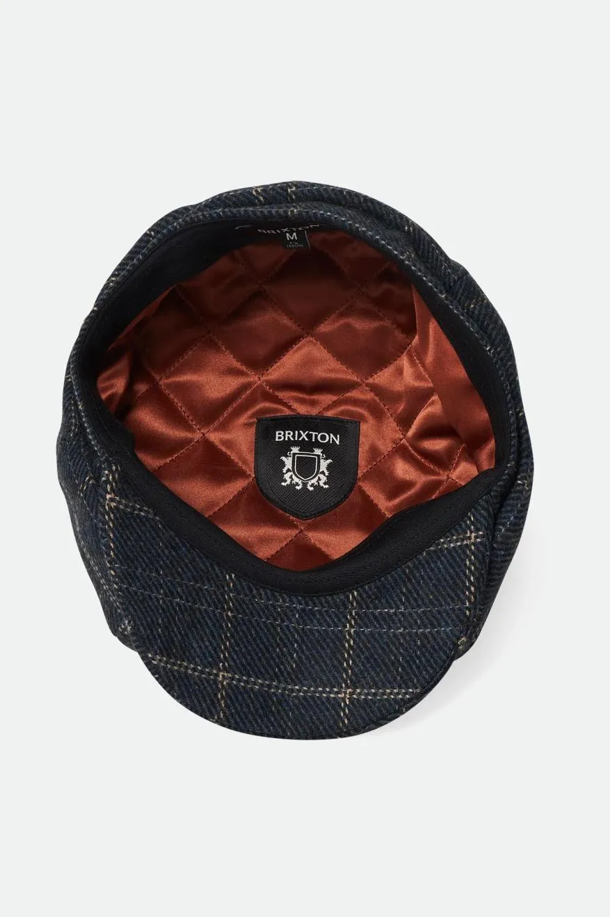 Brood Baggy Newsboy Cap - Navy/Black/Off White