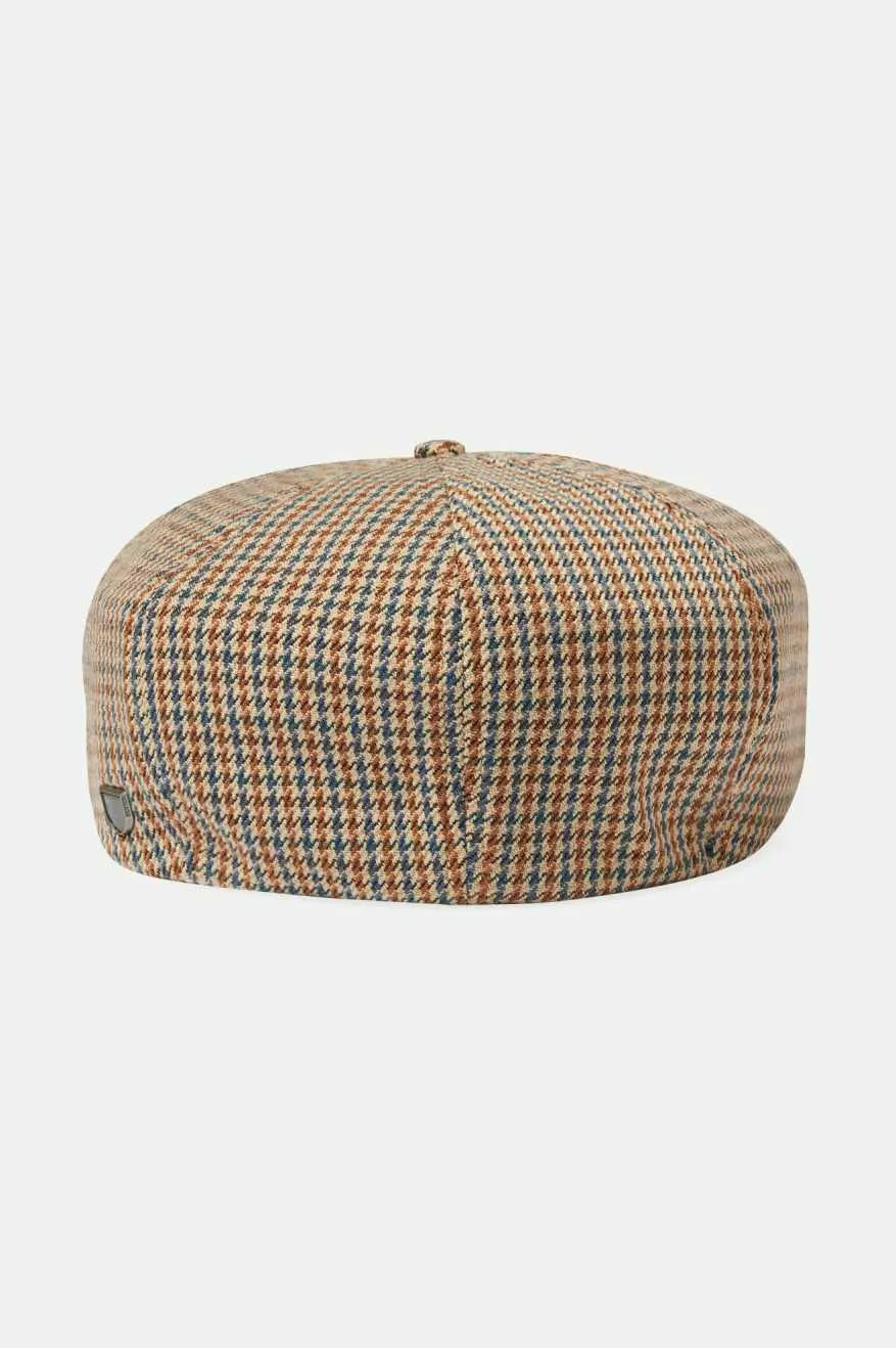 Brood Newsboy Cap - Sand/Light Blue