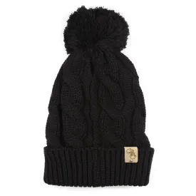 Chunky Pom Beanie (Black)