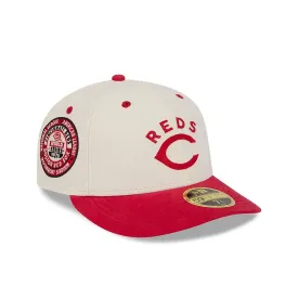 Cincinnati Reds Vintage Stack White Low Profile 59FIFTY Fitted Cap