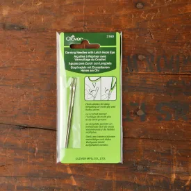 Clover Darning Needle with Latch Hook Eye (2 pack)