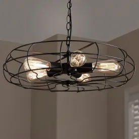 Clr106 Flywheel Industrial Pendant Cage Lamp