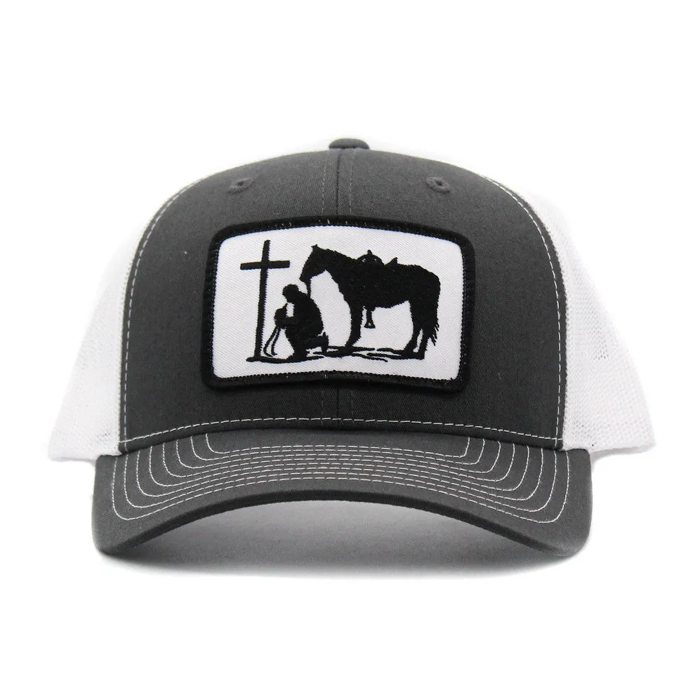 Dally Up Praying Cowboy Patch Cap