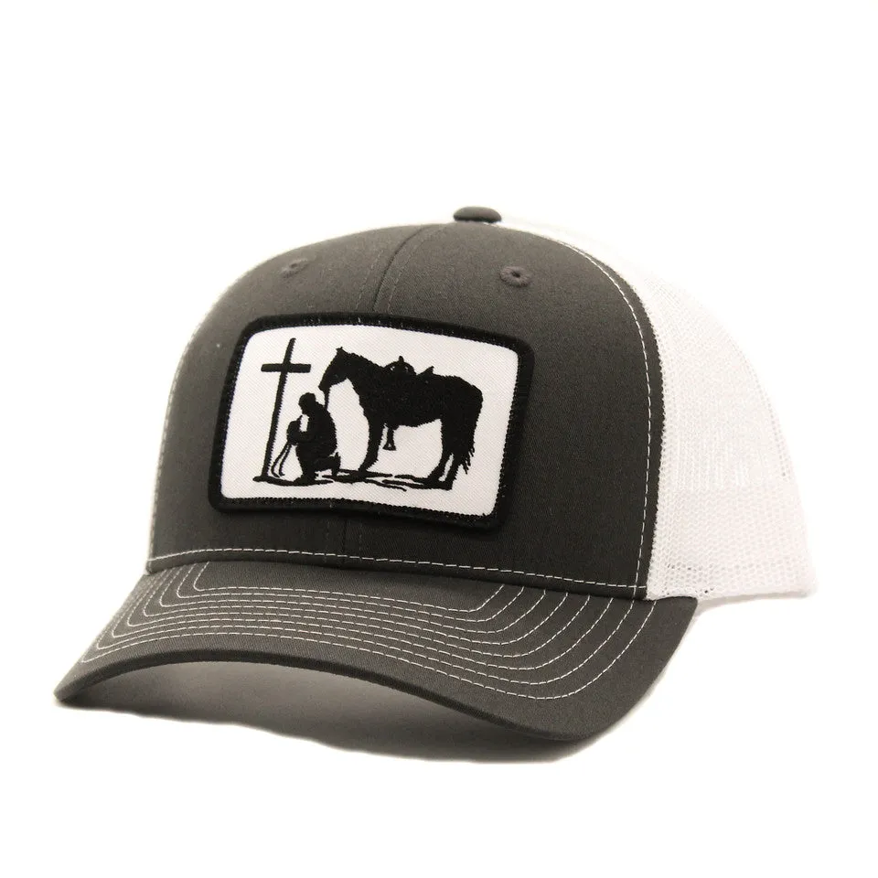 Dally Up Praying Cowboy Patch Cap