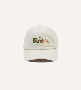 Ecru Snail Cotton Twill Baseball Cap