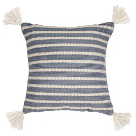 Elwood Blue Tassel Cushion 50 cm