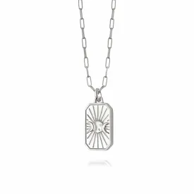 Estée Lalonde Goddess Shield Necklace Sterling Silver