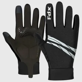 Fdx Cyclone Black Full Finger Winter Cycling Gloves