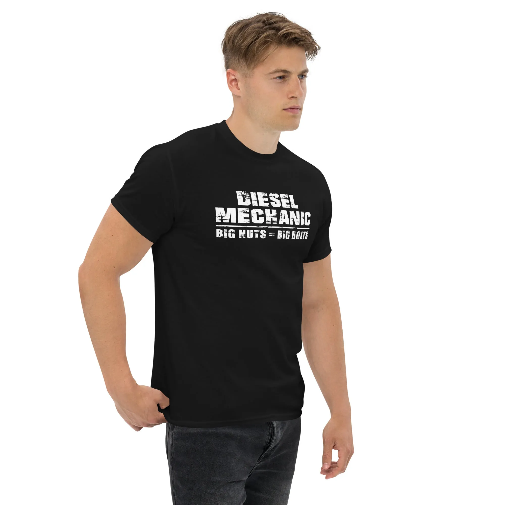 Funny Diesel Mechanic T-Shirt Big Nuts = Big Bolts