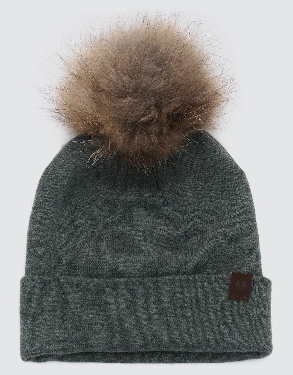 Fur Top Beanie Hat