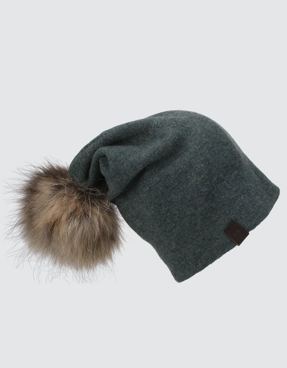 Fur Top Beanie Hat