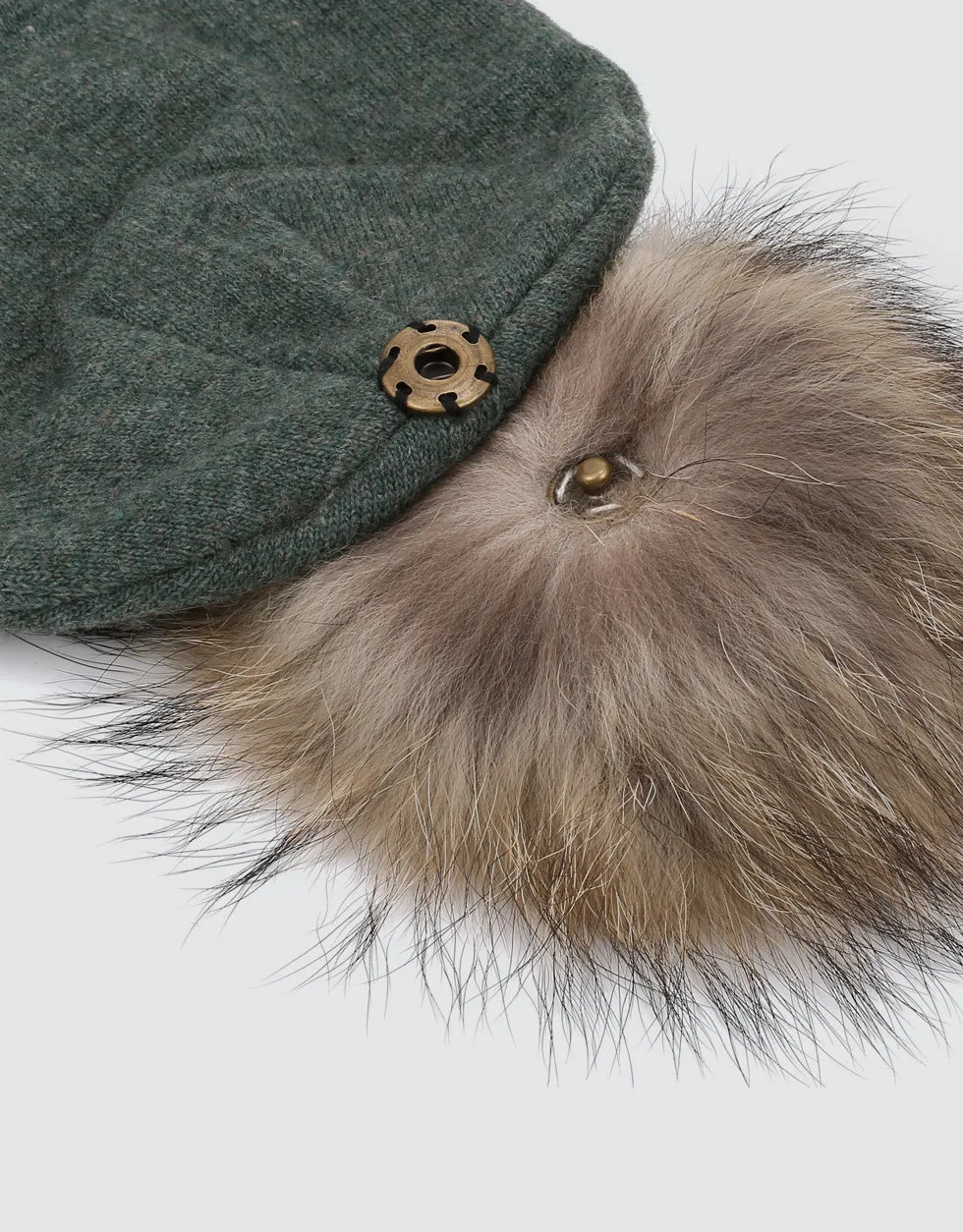 Fur Top Beanie Hat