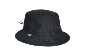 indigo linen denim BUCKET HAT