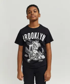 Kids NLBM Brooklyn Short Sleeve Tee - Black