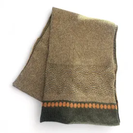 Lambswool Faroe Scarf Kelp/ Driftwood