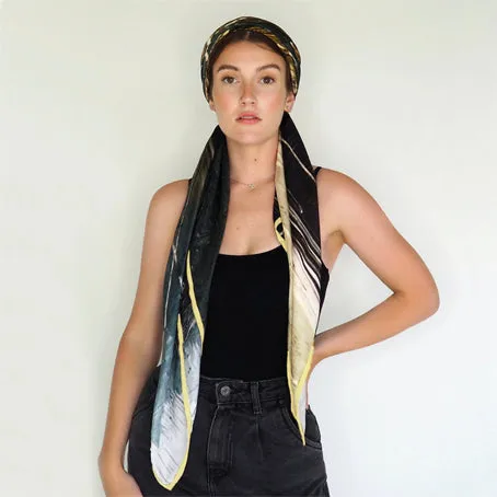 Large silk scarf - Moorland