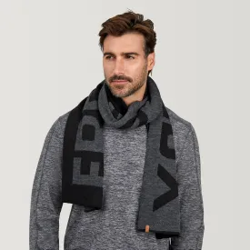 Men's Intarsia Logo Scarf