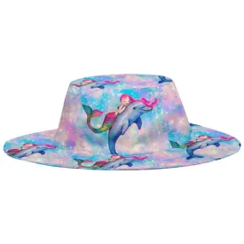 Mermaid and Dolphin Beach Hat