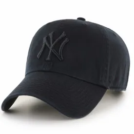 New York Yankees Cleanup Cap by 47 Brand - Black / Black