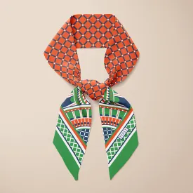 OXO Mini Scarf - Orange/Green