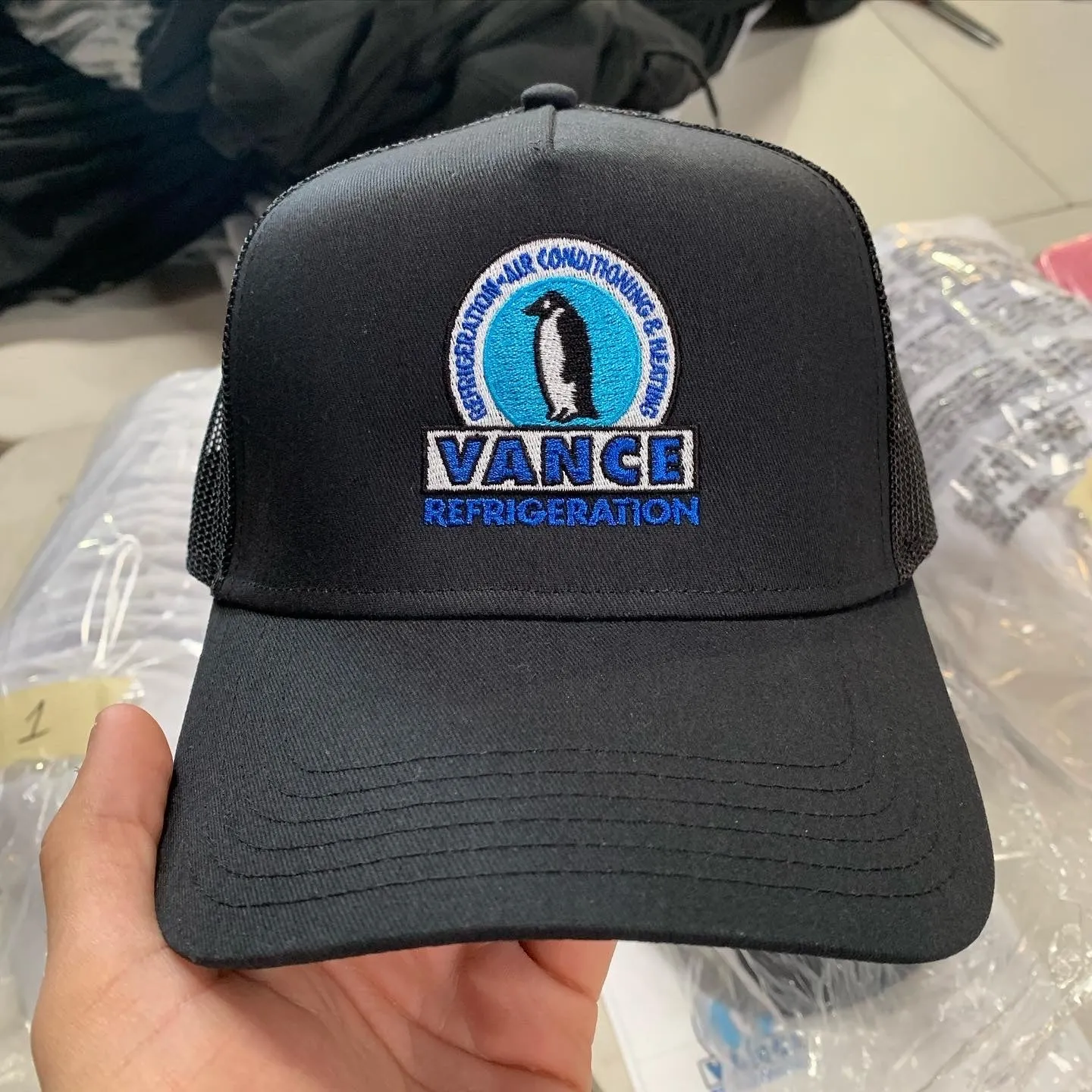 Premium Trucker Hat Black - Vance Refrigeration