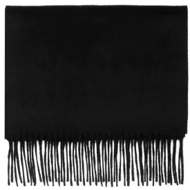 Pure Cashmere Scarf - Jet Black