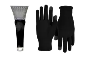 Winter Warm Up Bundle - 10" Ice Scraper & Texting Gloves